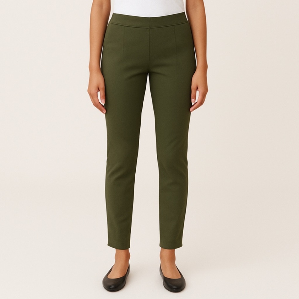 RW&CO. High-Rise City Legging Ankle Pant - Khaki Green